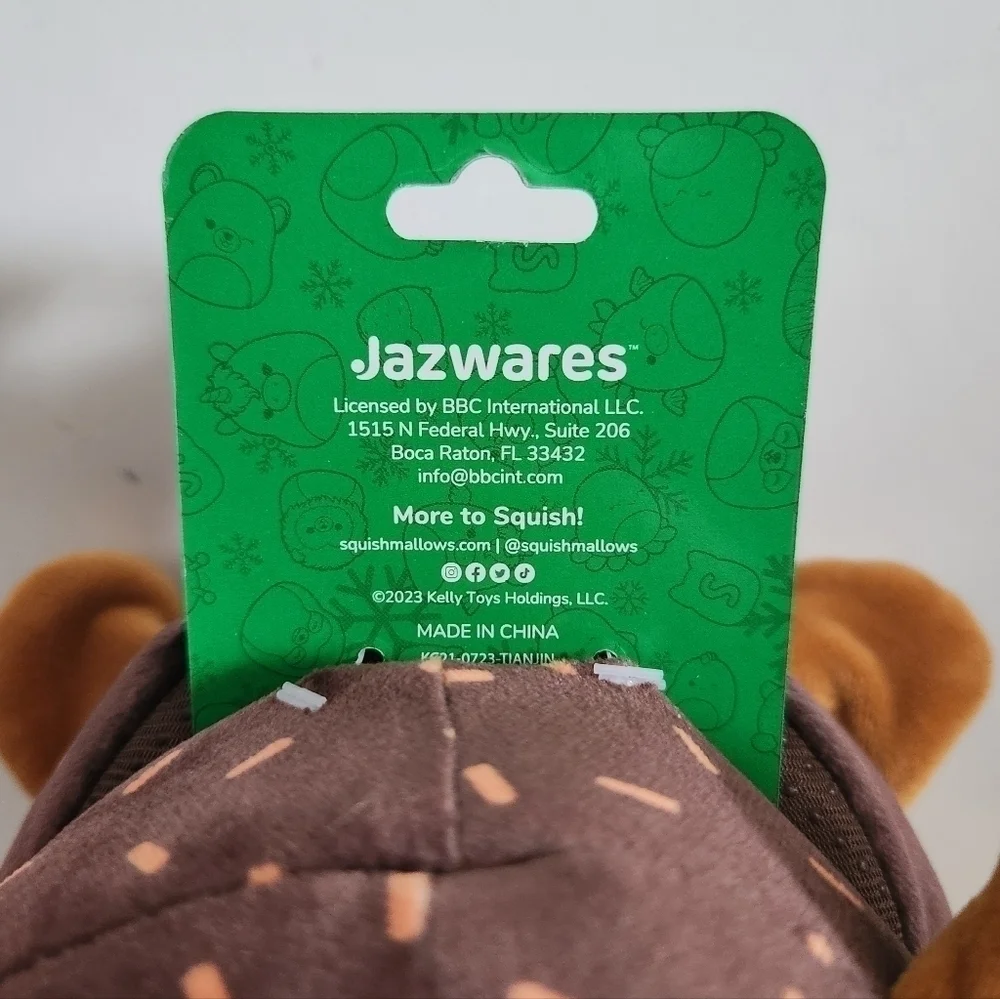 Squishmallows Hans The Hedgehog Christmas Holiday Light Slippers Kids Size 13-1